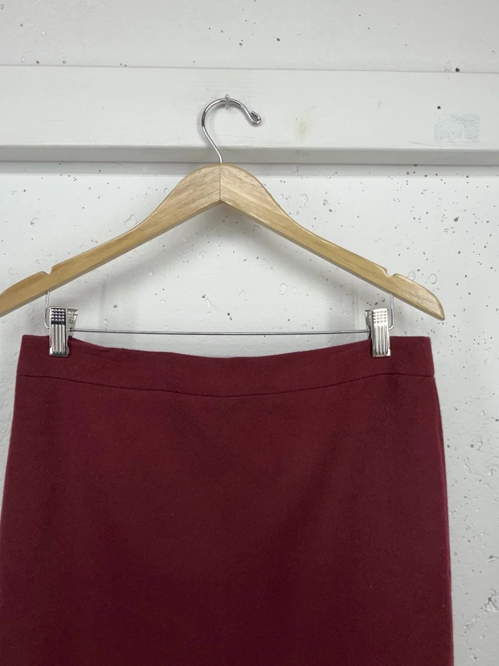 J. Crew Women’s size 10 No 2 Burgundy Wool Pencil Skirt